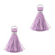 Mini Quaste 2cm - Silver-sheer lilac